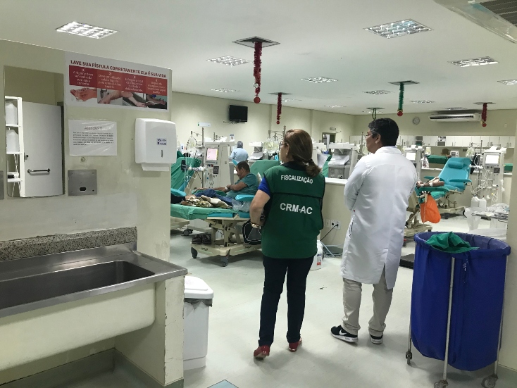 CRM fiscaliza setor de nefrologia da Fundação Hospitalar do Acre